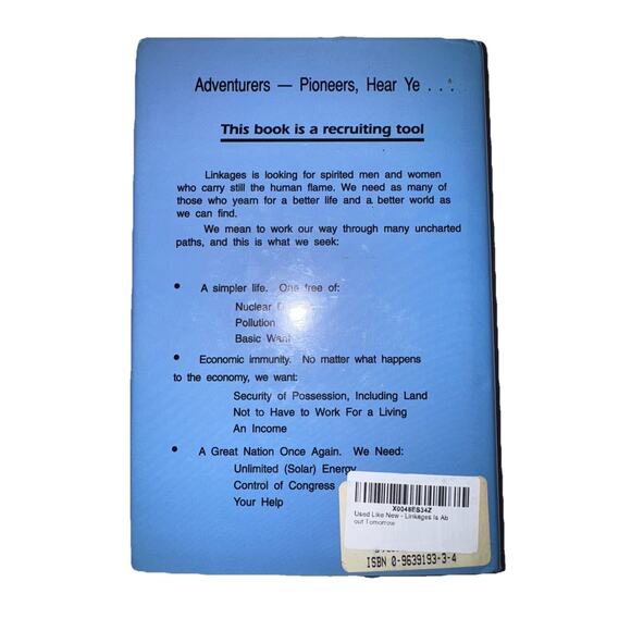 Linkages Is About Tomorrow By Bob Crehore 1992 w/ Letter From Publisher Truscott - Picture 8 of 8